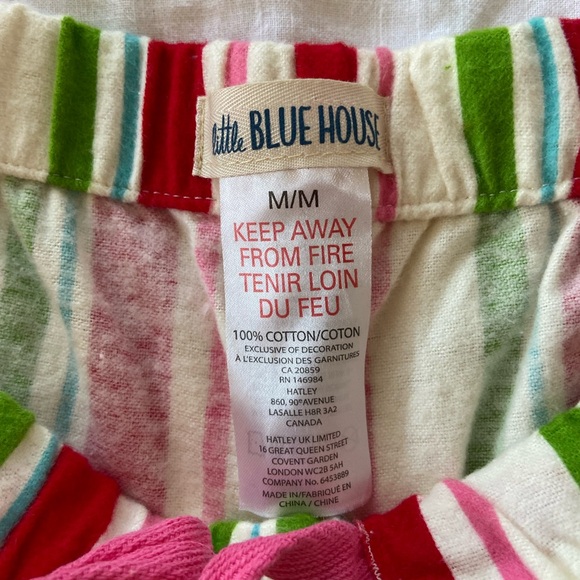 Hatley Little Blue House Christmas pajama set, size medium - Picture 10 of 11